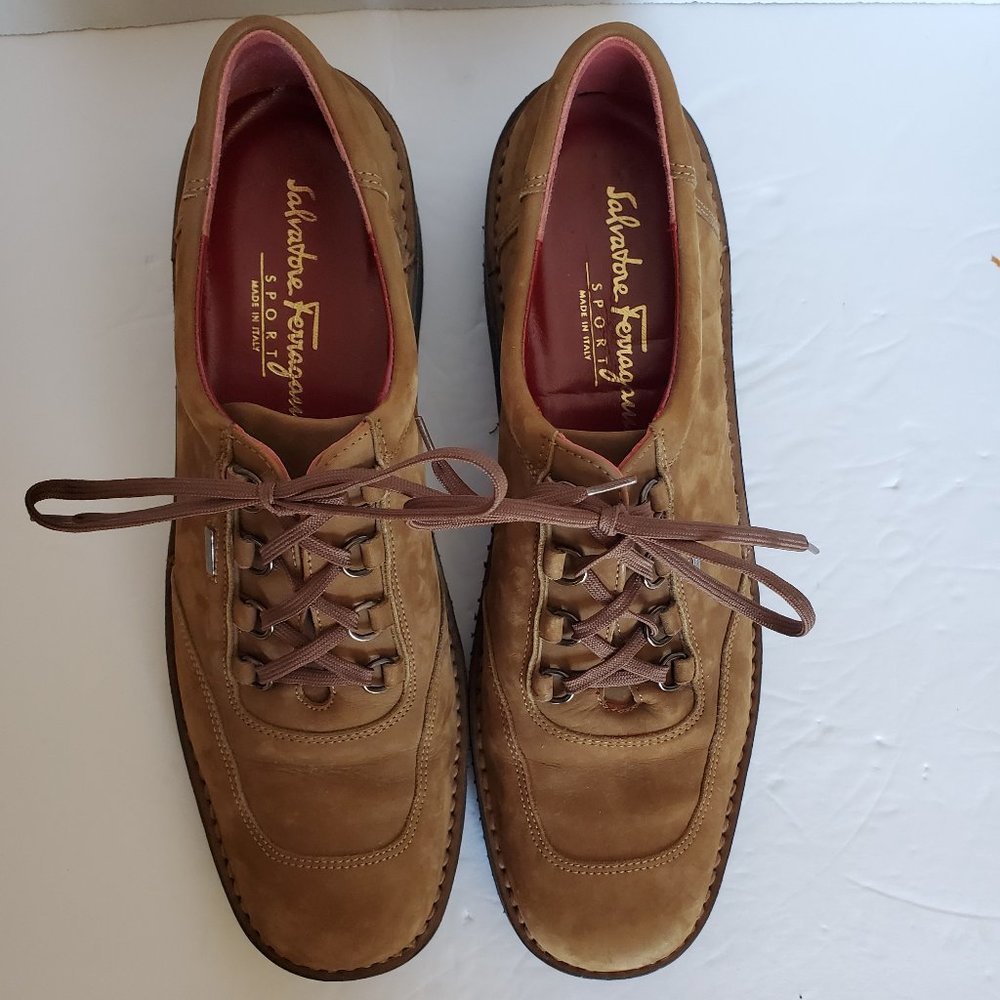Salvatore Ferragamo Suede Oxford Sport Shoes - Picture 3 of 8
